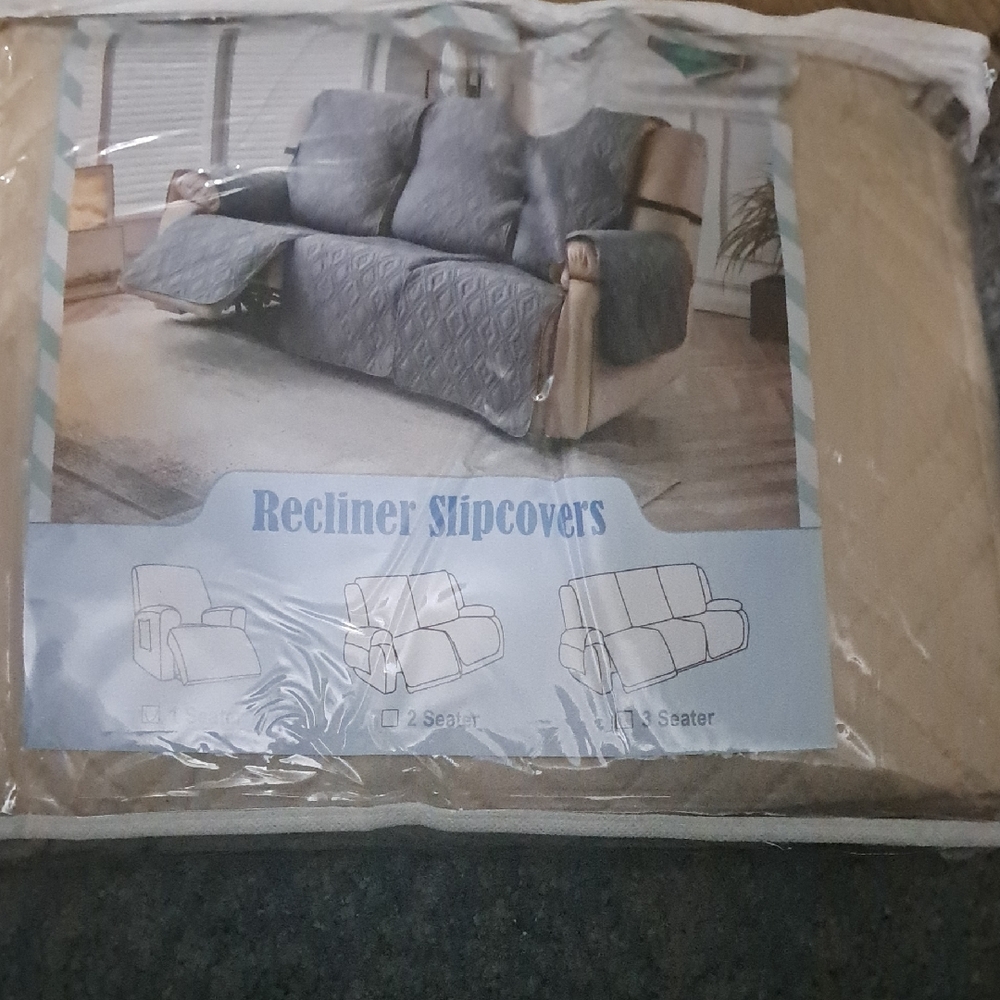 Recliner Slipcover in Tan
